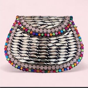 RAMLA Mosaic Jewel Crossbody Clutch | MSRP: $300